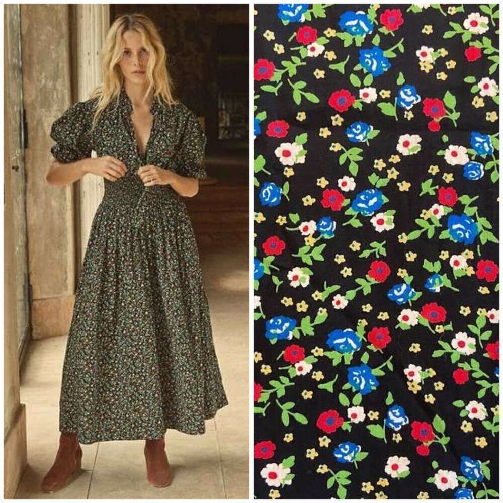 💕DOEN💕 Everly Dress ~ Montpellier Floral Print XS NWOT